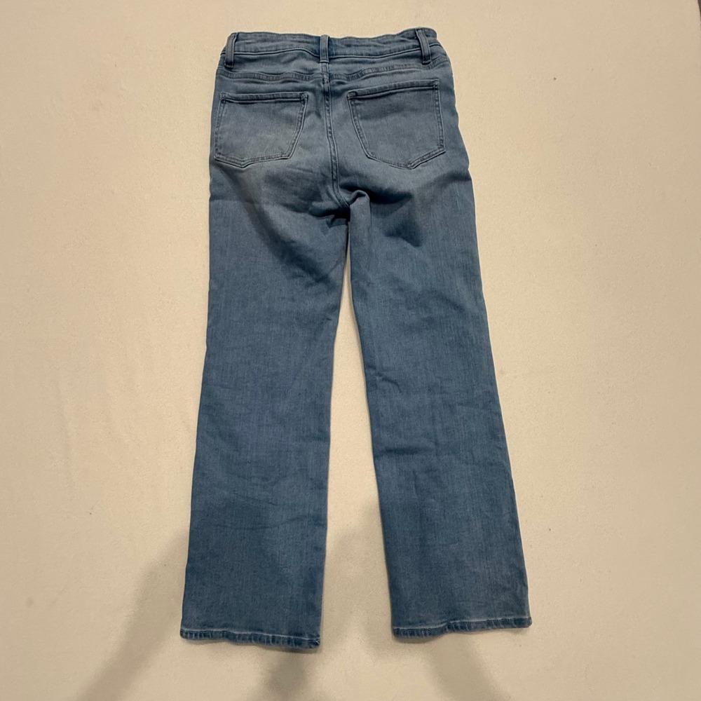 Quince Bella Stretch Straight Jeans Frosted Blue Organic Cotton Size 27 - Picture 2 of 5